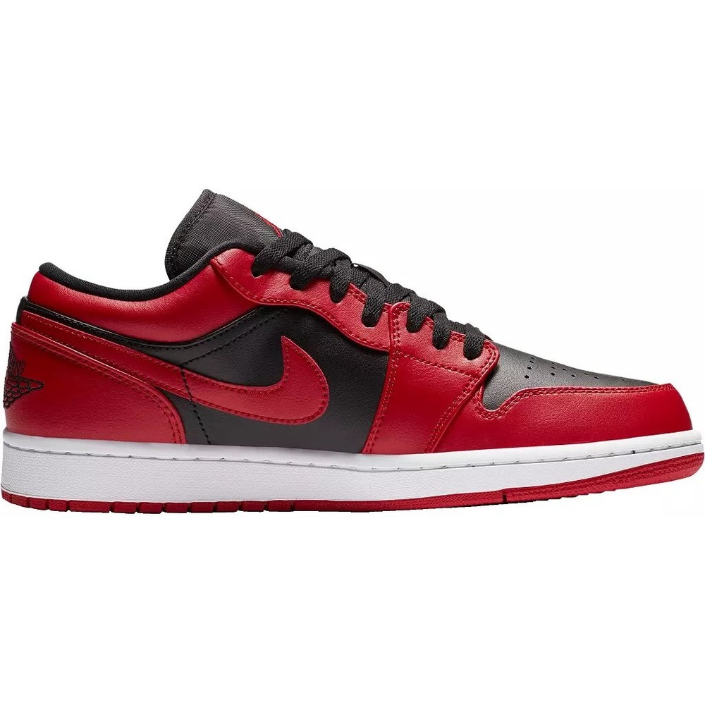 Nike Air Jordan 1 Low Bred Black Varsity Red Summit White 553558-067 Mens 13 NEW